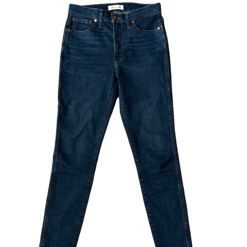 Madewell 10" High Rise Skinny Jean Dark Blue denim size 27